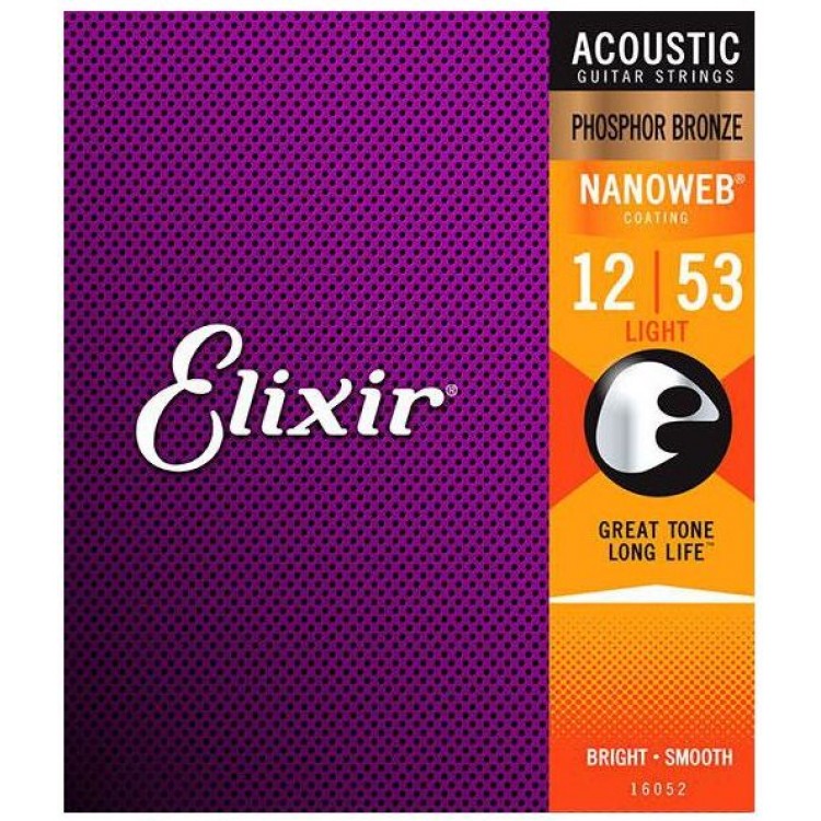 Elixir Nanoweb 磷青銅 薄包覆 12-53 民謠吉他弦